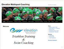 Tablet Screenshot of elevationmultisportwa.com
